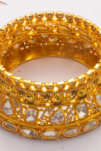 Polki Kundan Studded Kada 