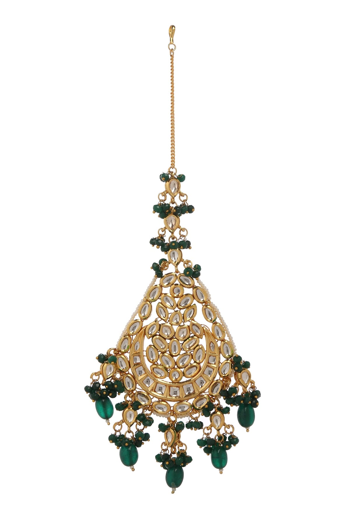 Geometric Embellished Maangtika 