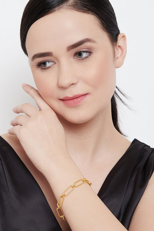 Gold Plated Link Bracelet