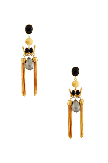 Stone Embedded Earrings 