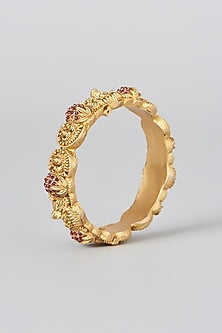 Gold Finish Bangles (Set of 2)