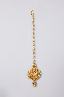 Gold Finish Temple Necklace Set
