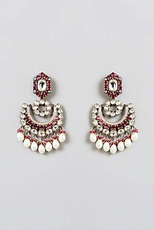 Two Tone Finish Kundan Polki Choker Necklace Set