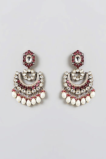 Two Tone Finish Kundan Polki Choker Necklace Set
