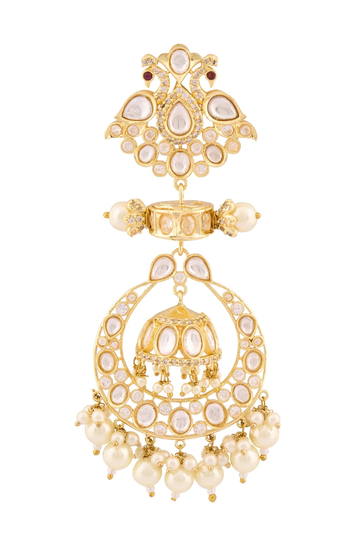 Kundan Embellished Dangler Earrings 