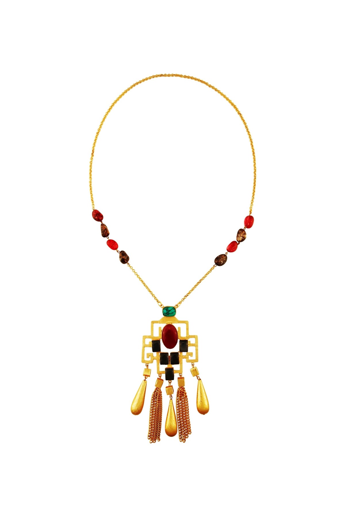 Stone Long Necklace 