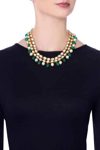 Bead & Pearl Accent Necklace 