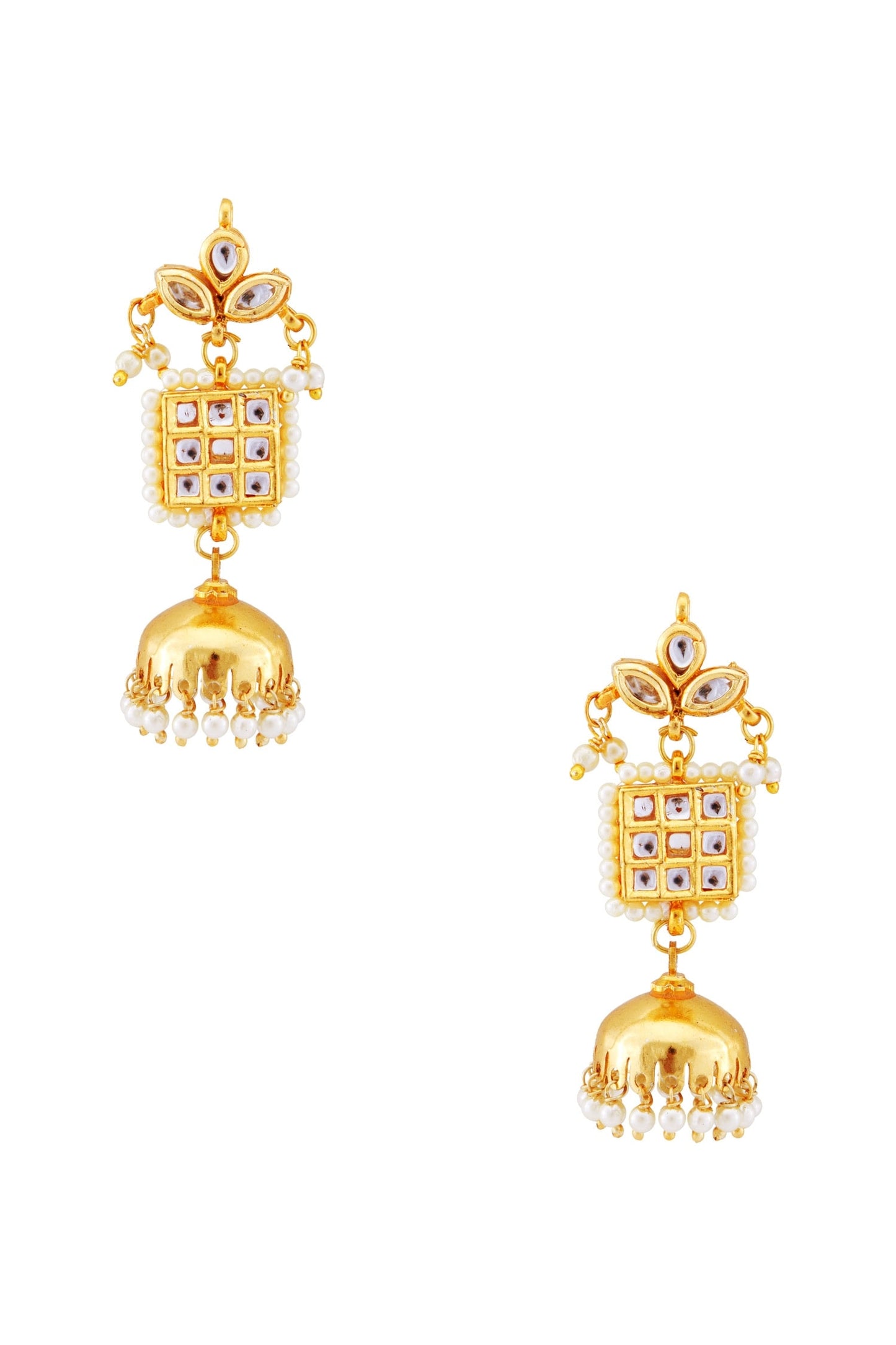 Pearl Jhumka Earrings 