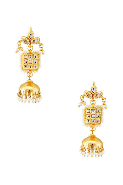 Pearl Jhumka Earrings 