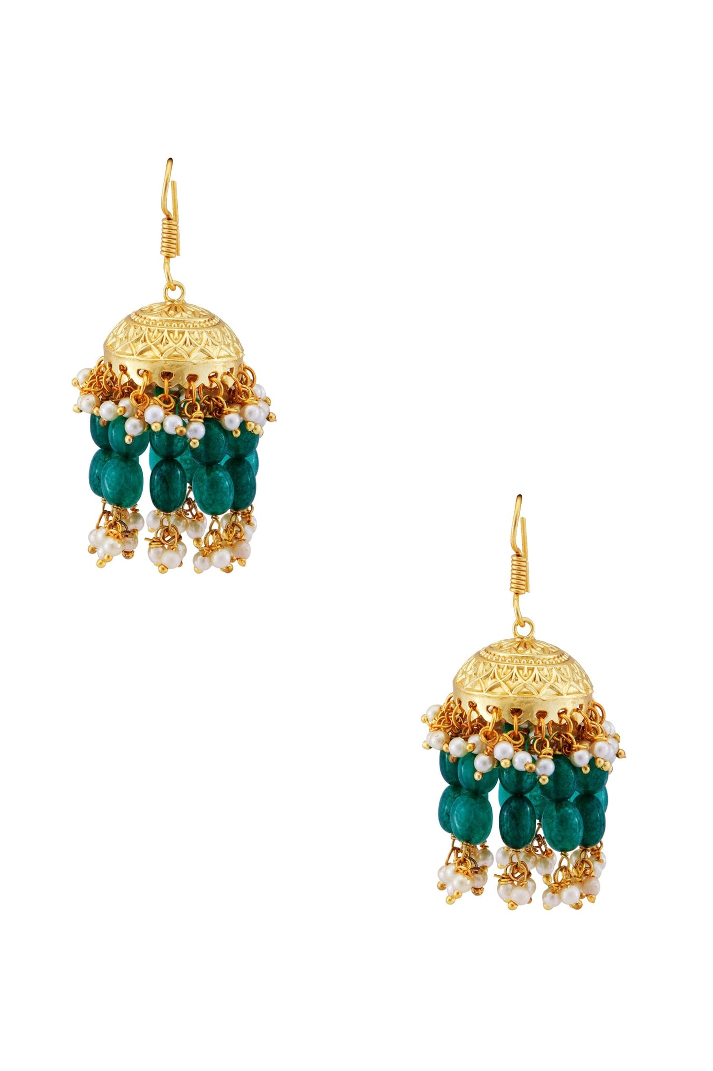 Bead Kundan Earrings 