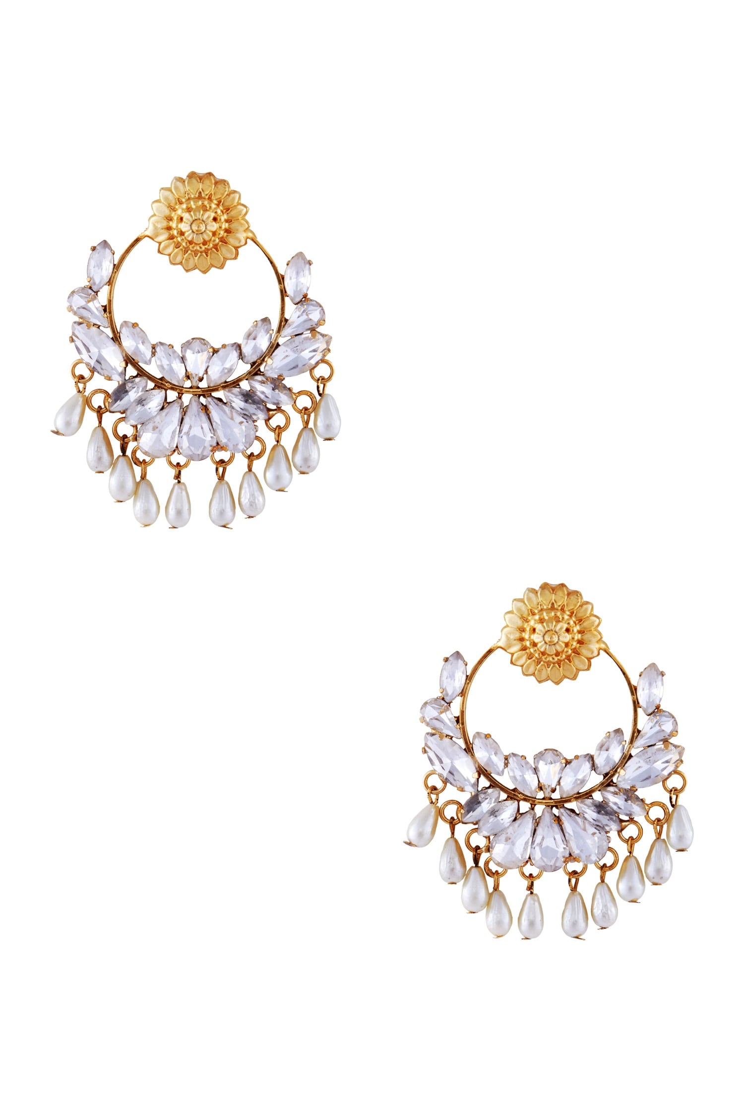 Crystal Embellished Earrings 