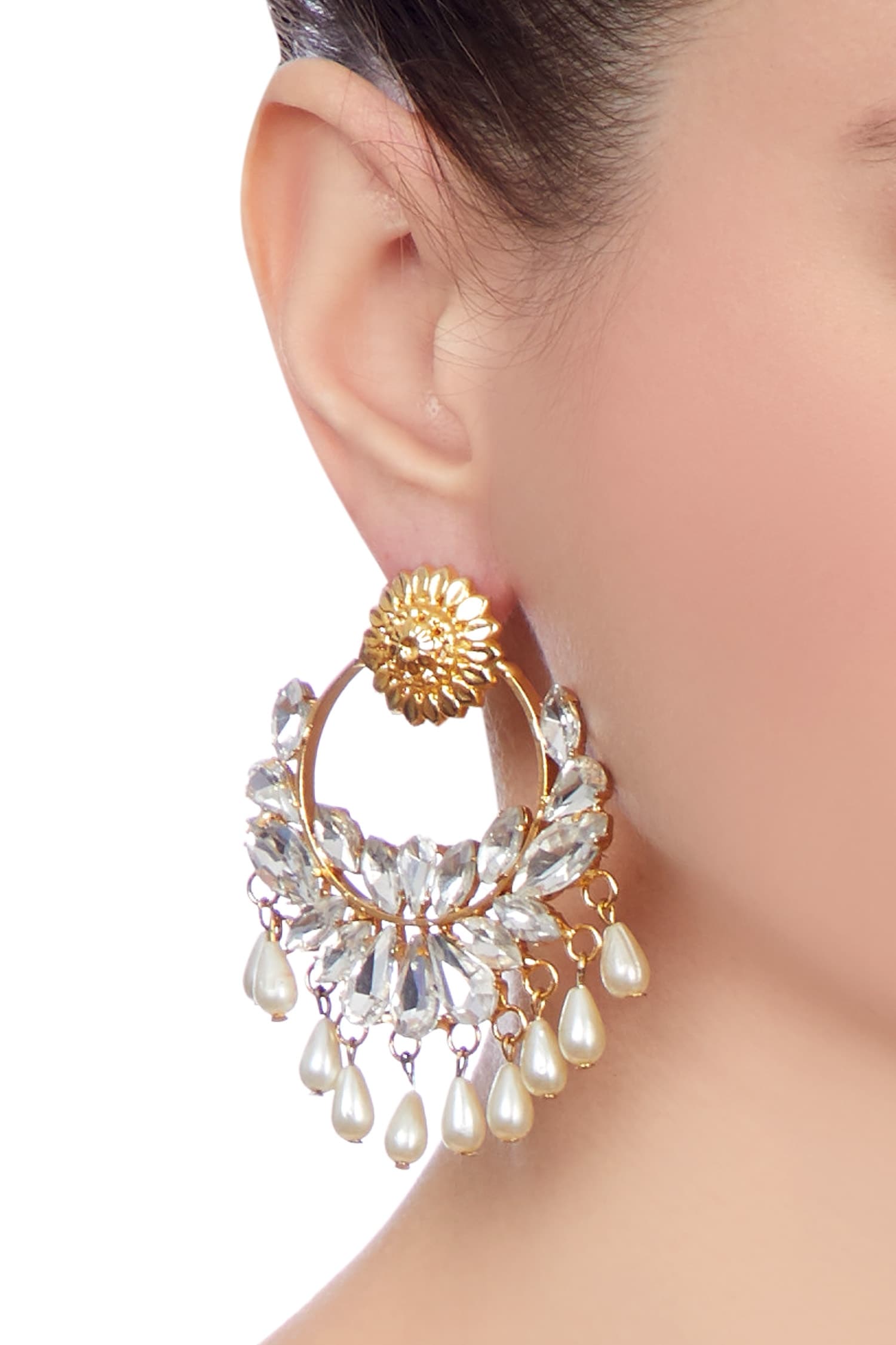 Crystal Embellished Earrings 