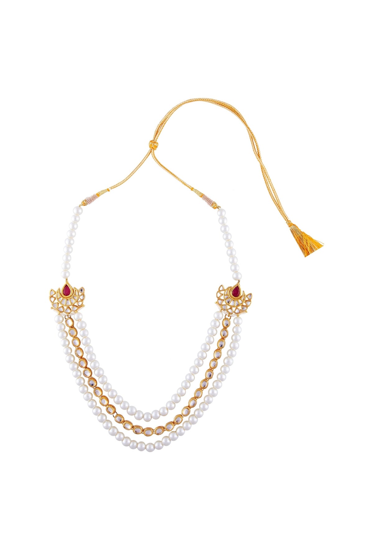Stone Embellished Layered Necklace 