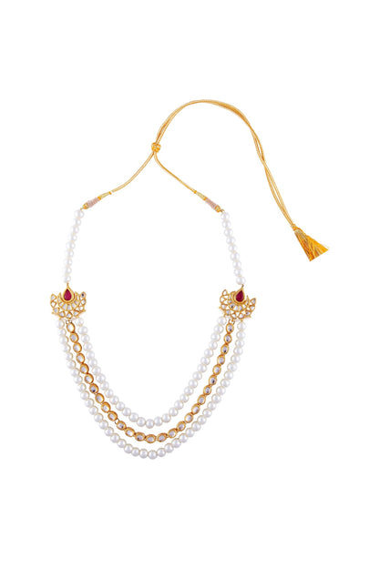 Stone Embellished Layered Necklace 