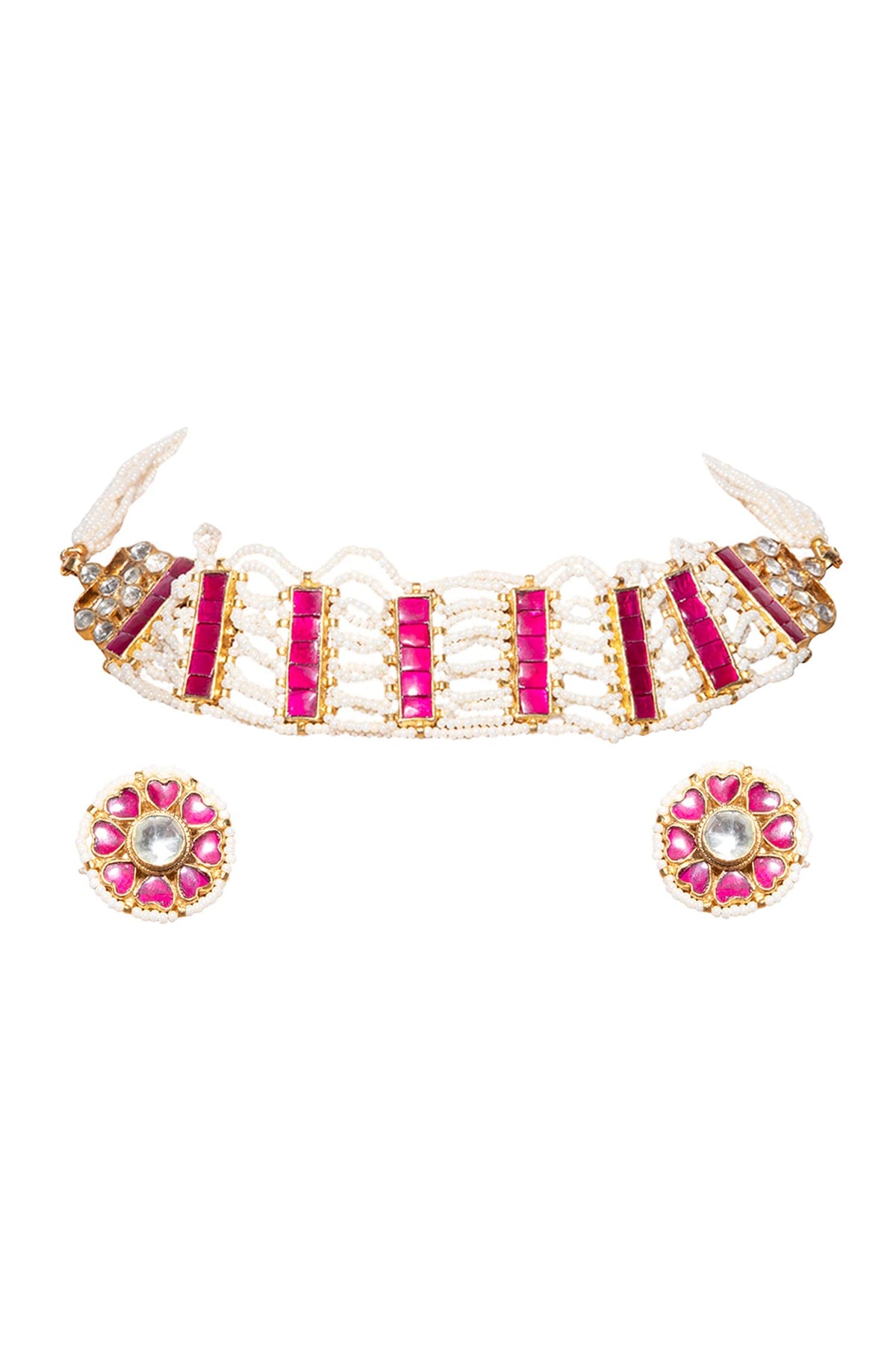 Bead Kundan Choker Set 