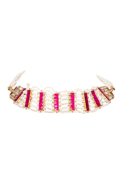 Bead Kundan Choker Set 