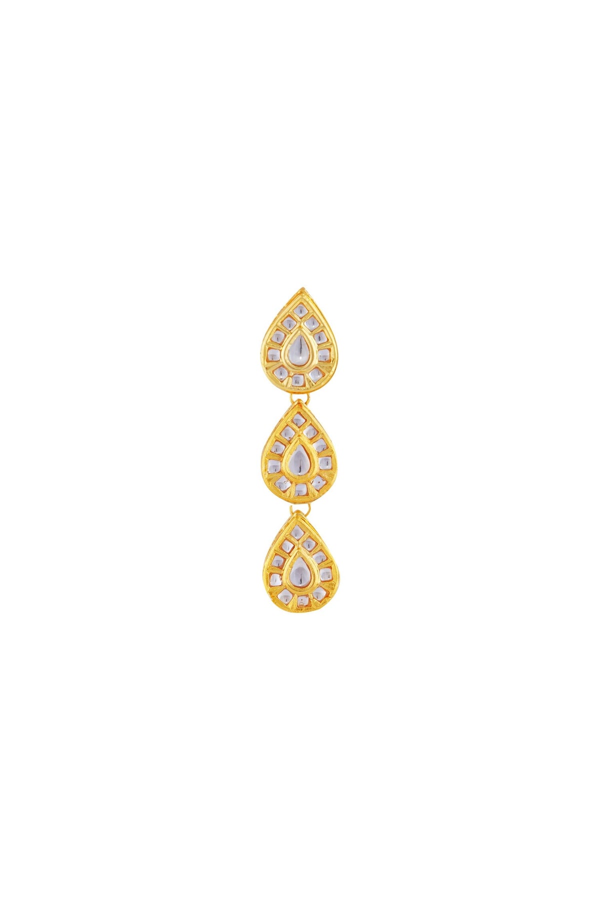 Teardrop Kundan Danglers 