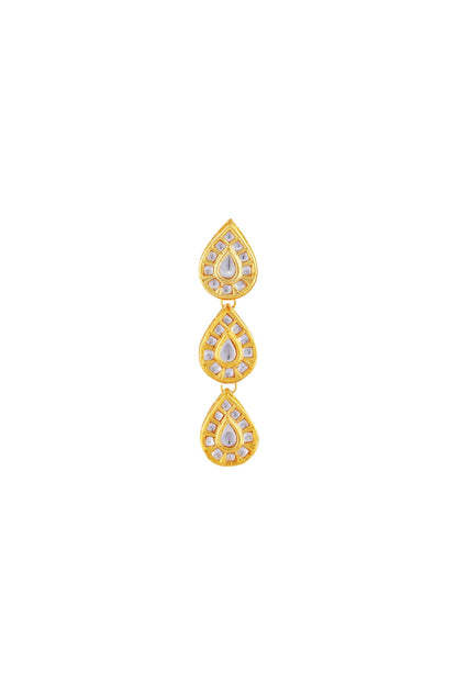 Teardrop Kundan Danglers 