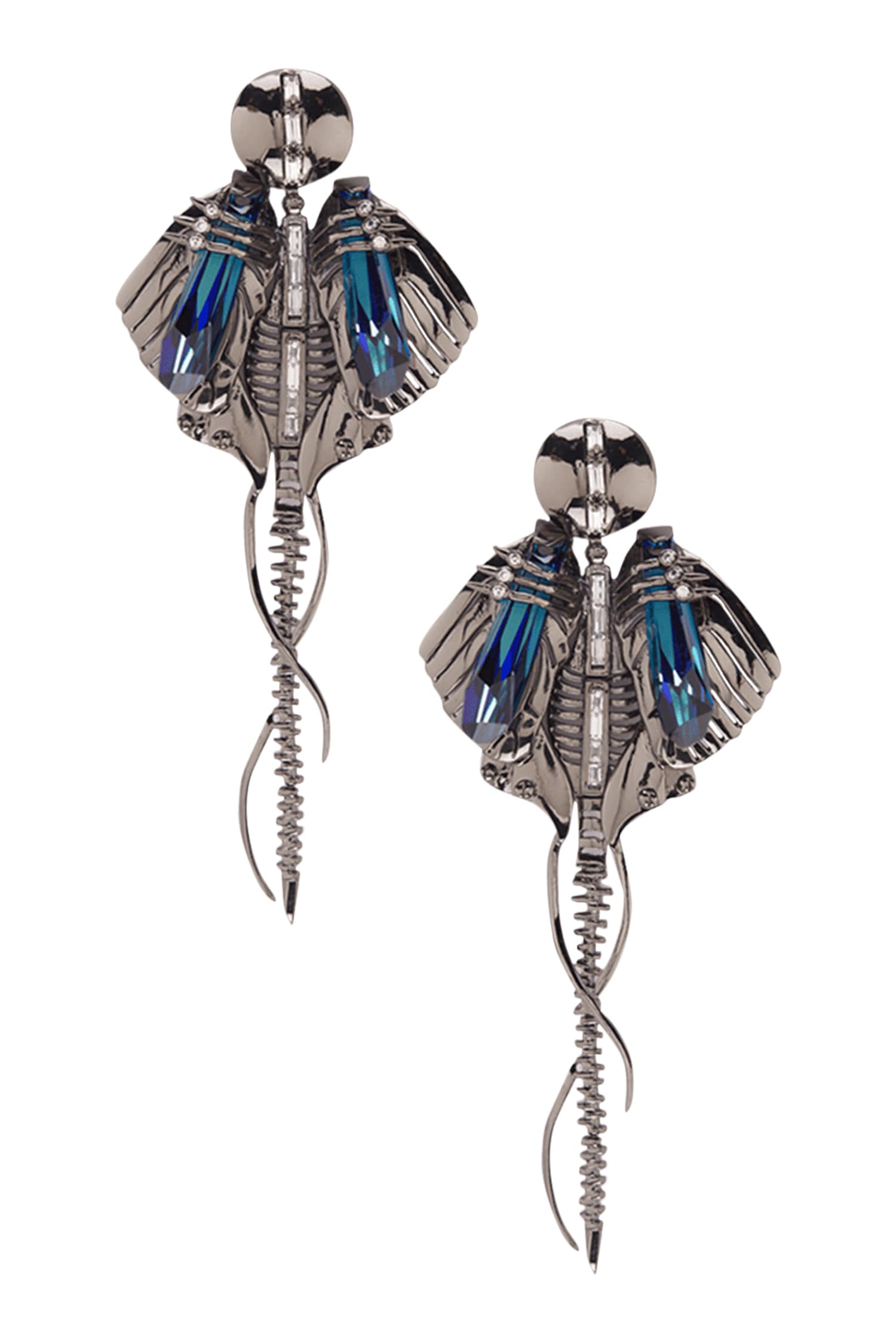 Chrysalis Statement Long Earrings 