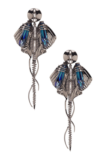 Chrysalis Statement Long Earrings 