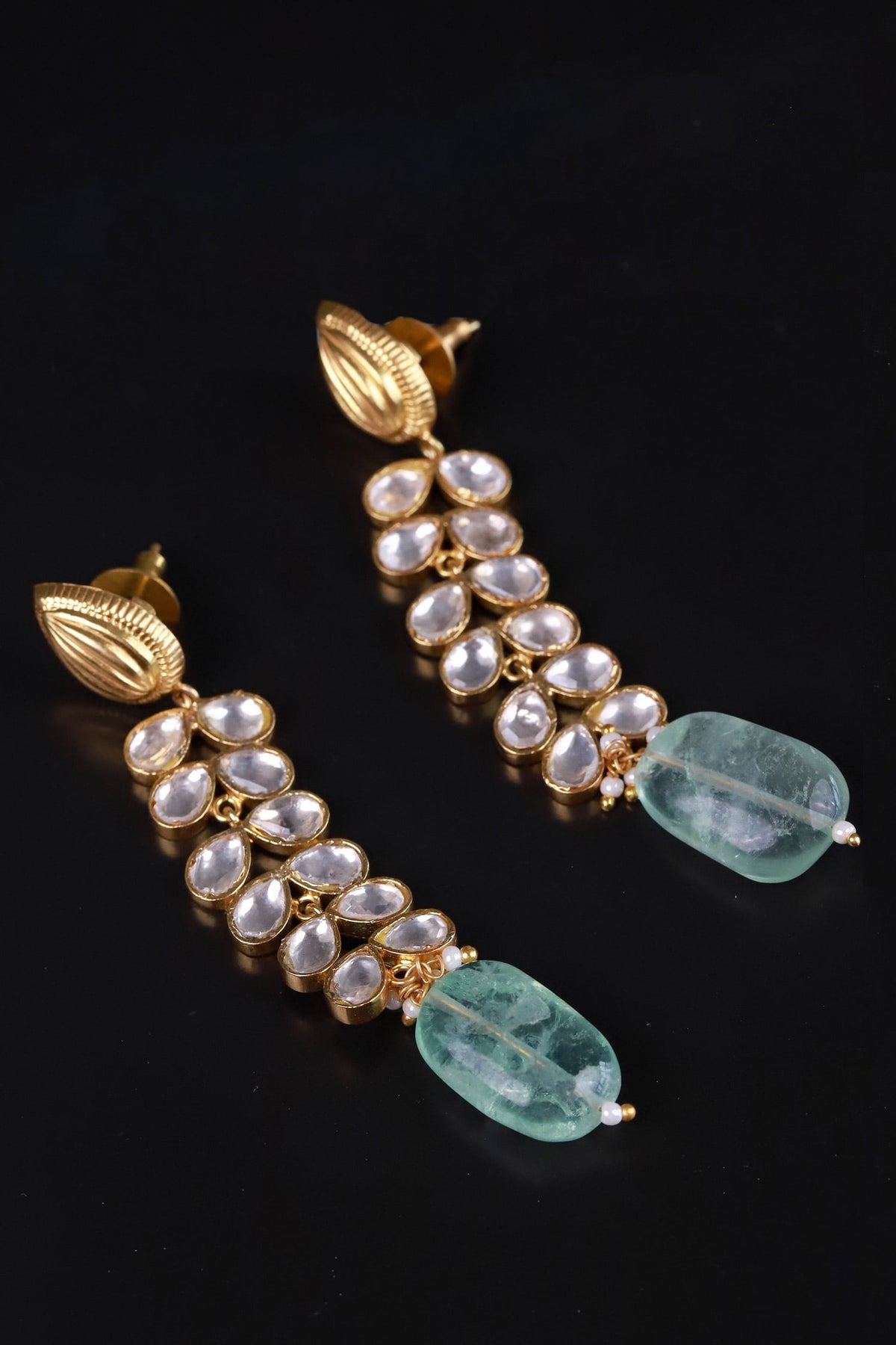 Polki Embellished Dangler Earrings 