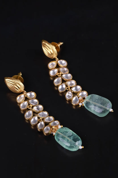 Polki Embellished Dangler Earrings 