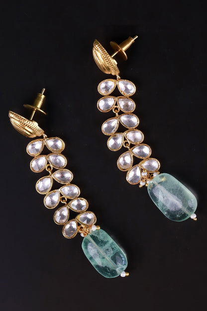 Polki Embellished Dangler Earrings 