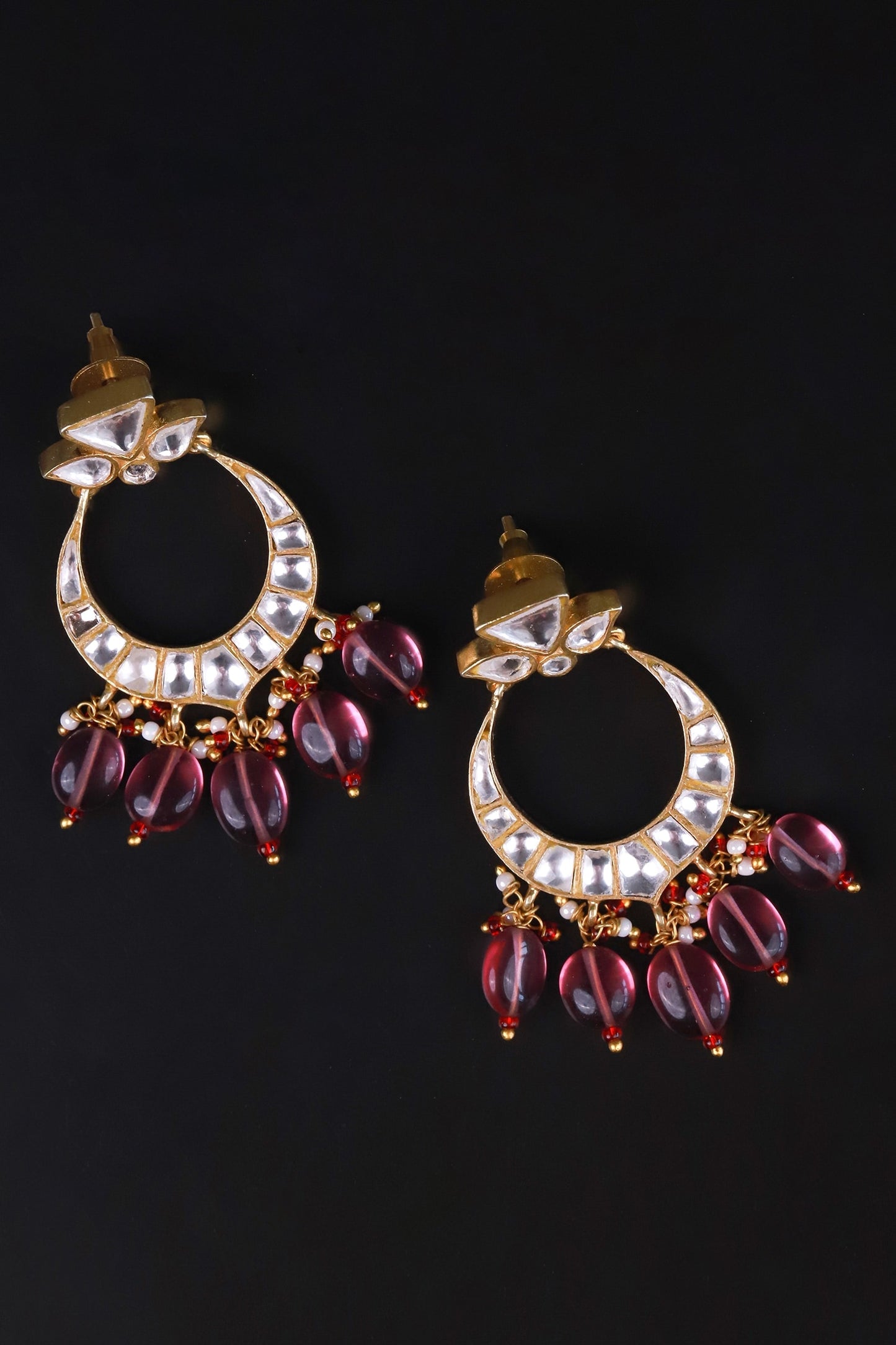 Polki Embellished Chandbalis 