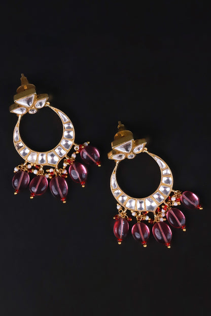 Polki Embellished Chandbalis 