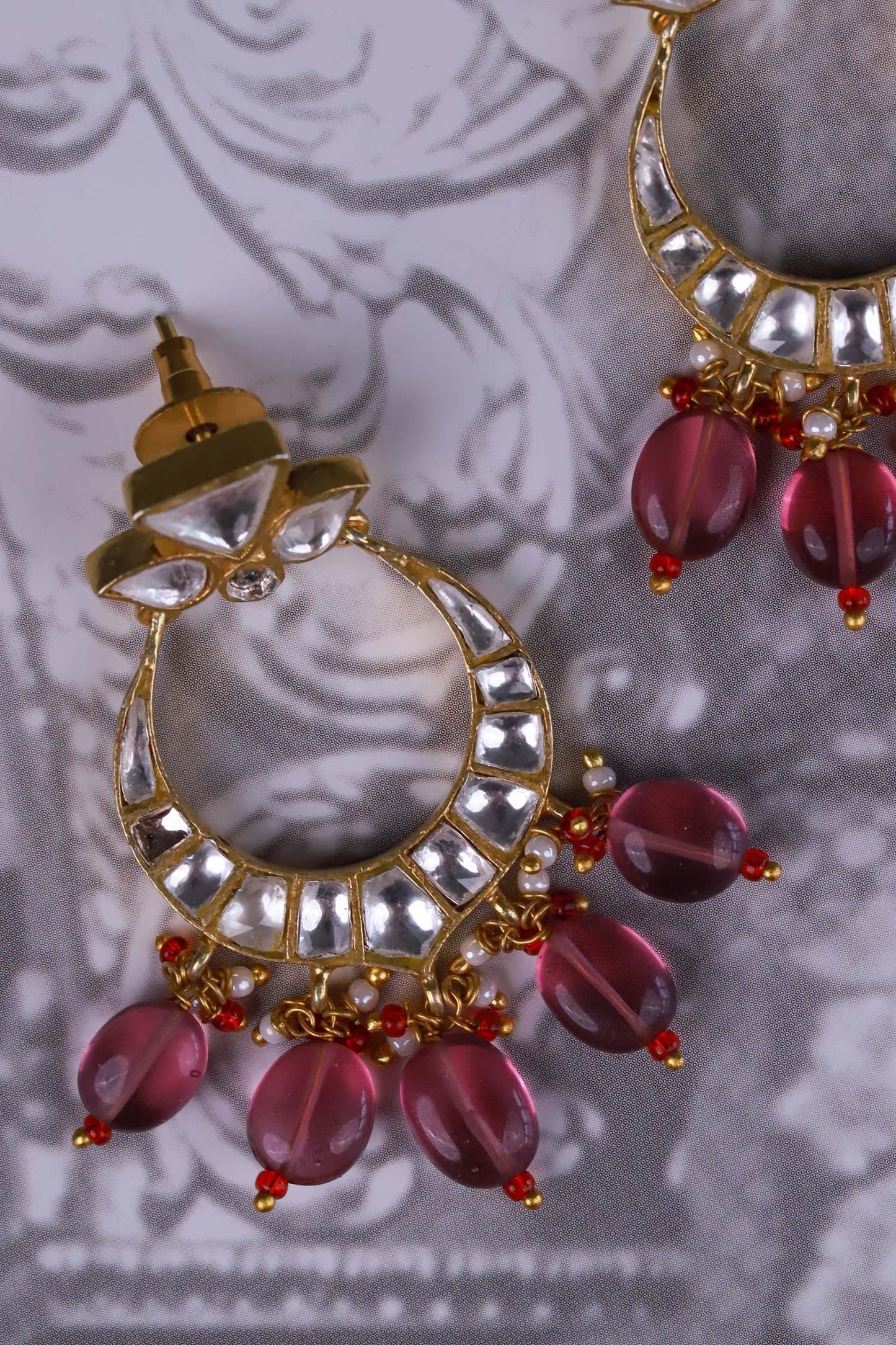 Polki Embellished Chandbalis 