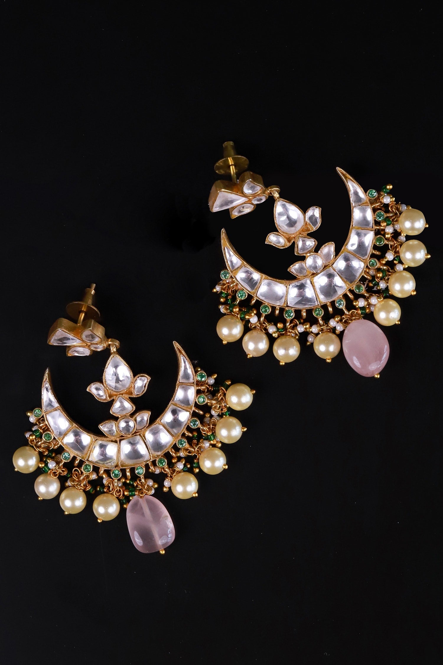 Polki Embellished Chandbalis 
