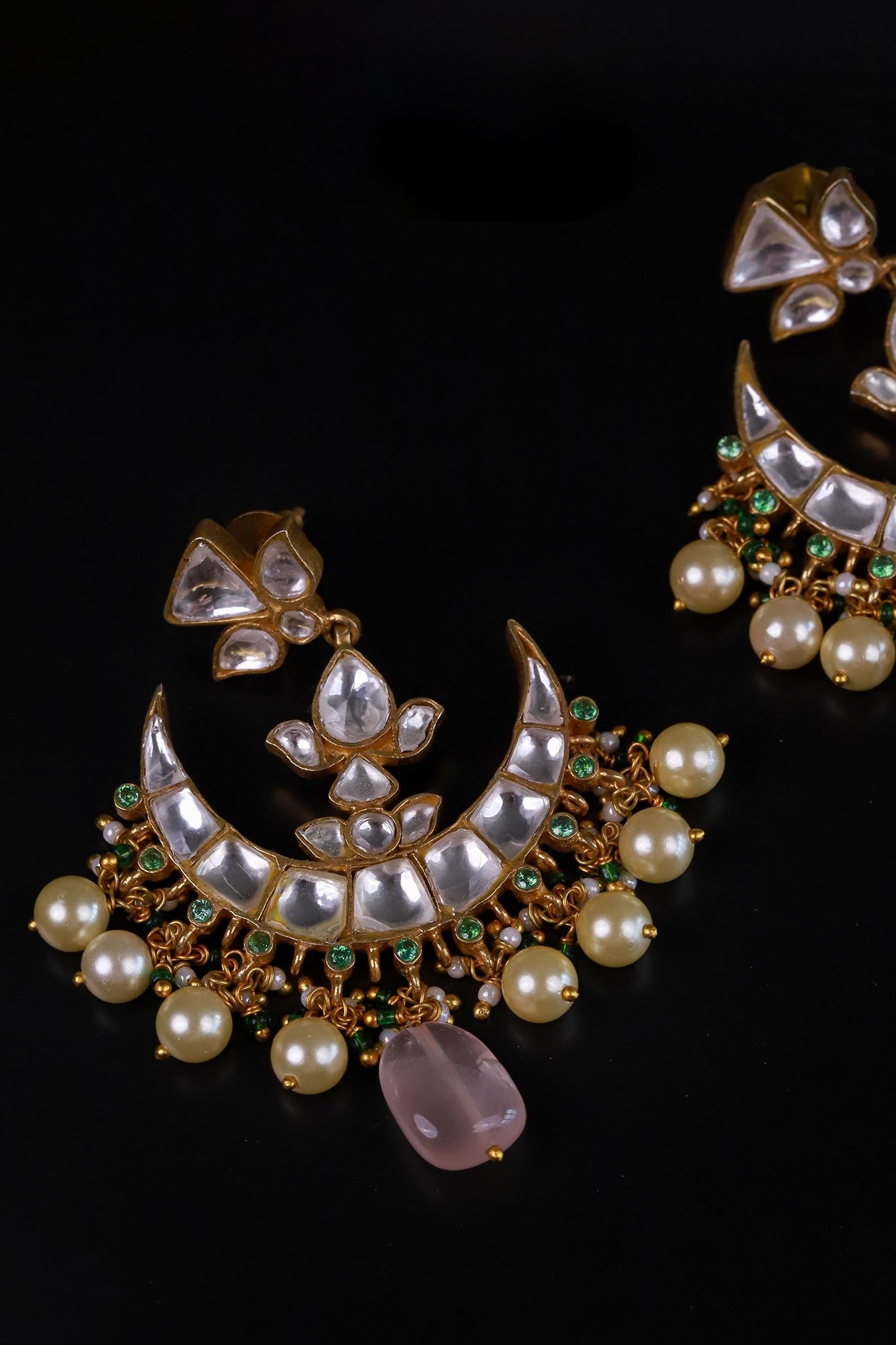 Polki Embellished Chandbalis 