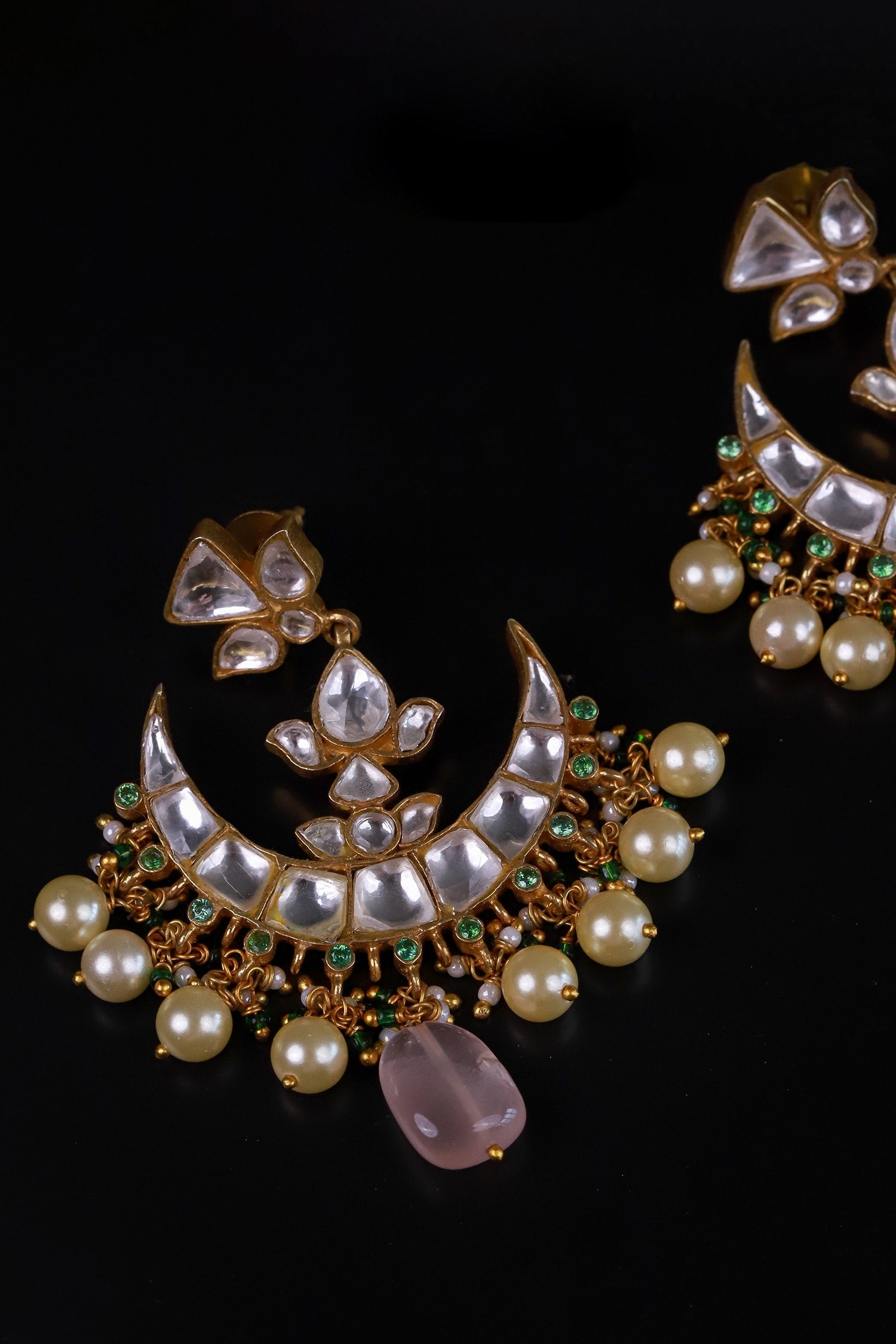 Polki Embellished Chandbalis 