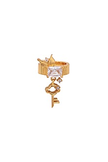 Gold Plated Zircon Handcrafted Ring