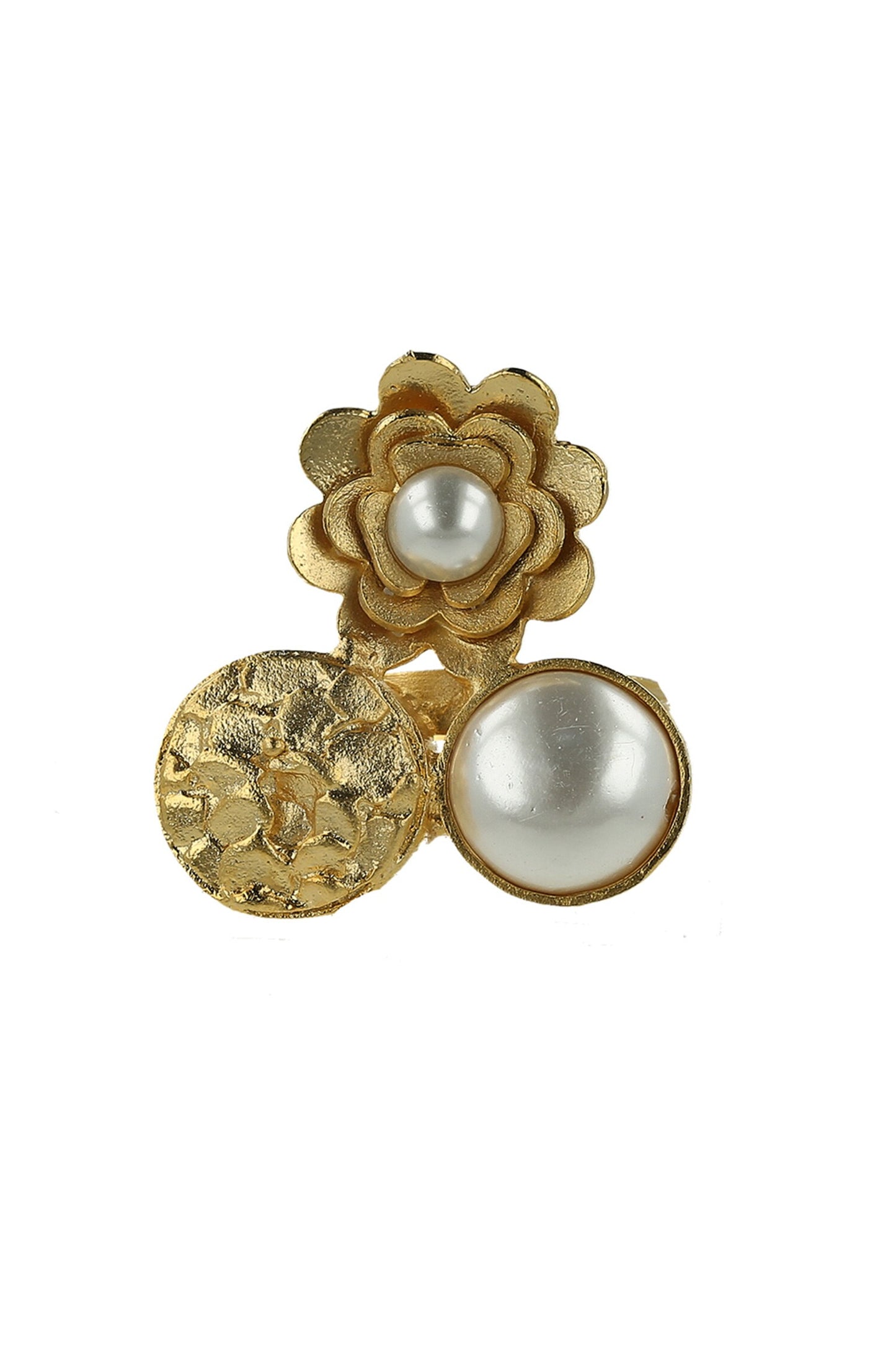 Trio Floral Shaped Ring 