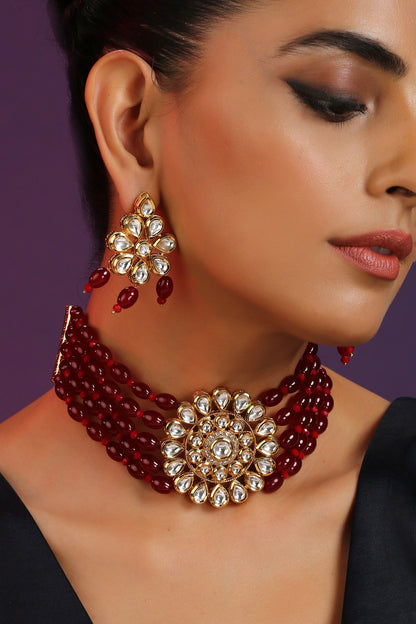 Kundan Embellished Choker Set 