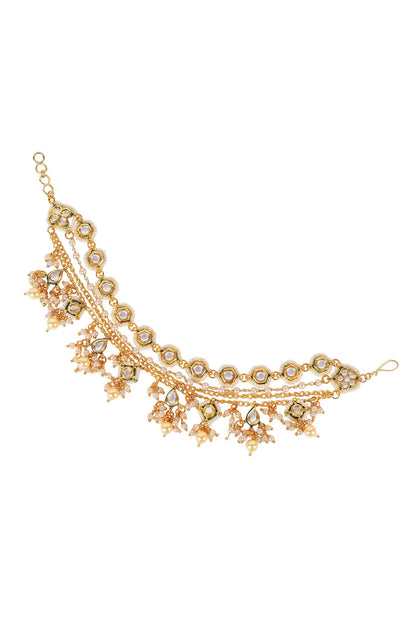 Stone Embellished Ear Chain 