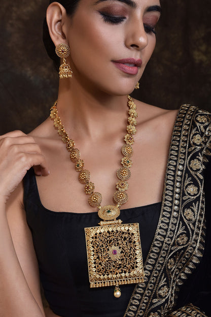 Temple Necklace Set 
