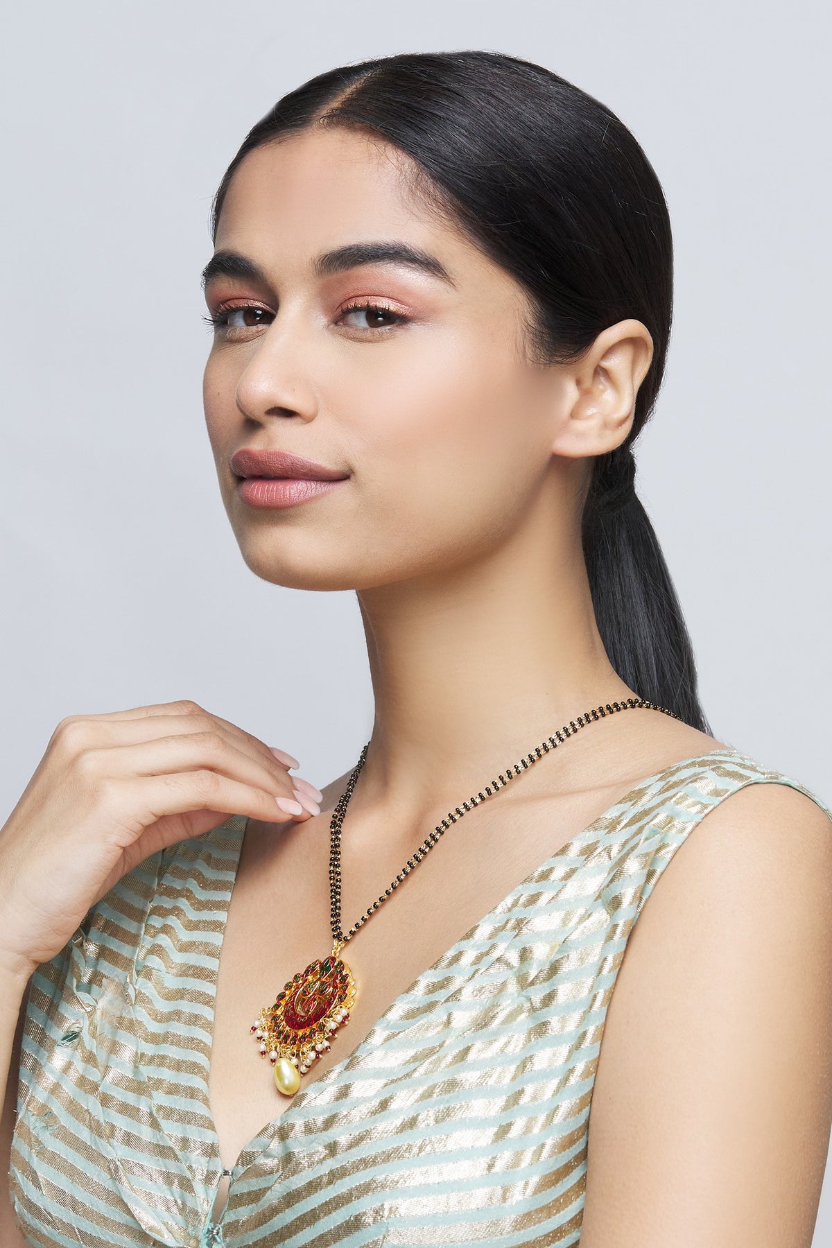 Kundan Pendant Necklace 