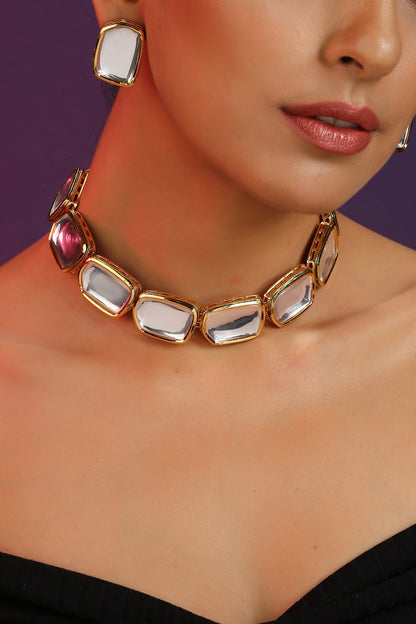 Geometric Shaped Choker Set 
