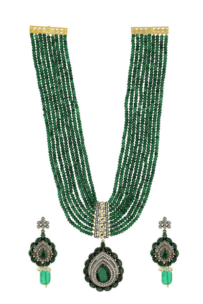 American Diamond Stone Embellished Necklace Set 