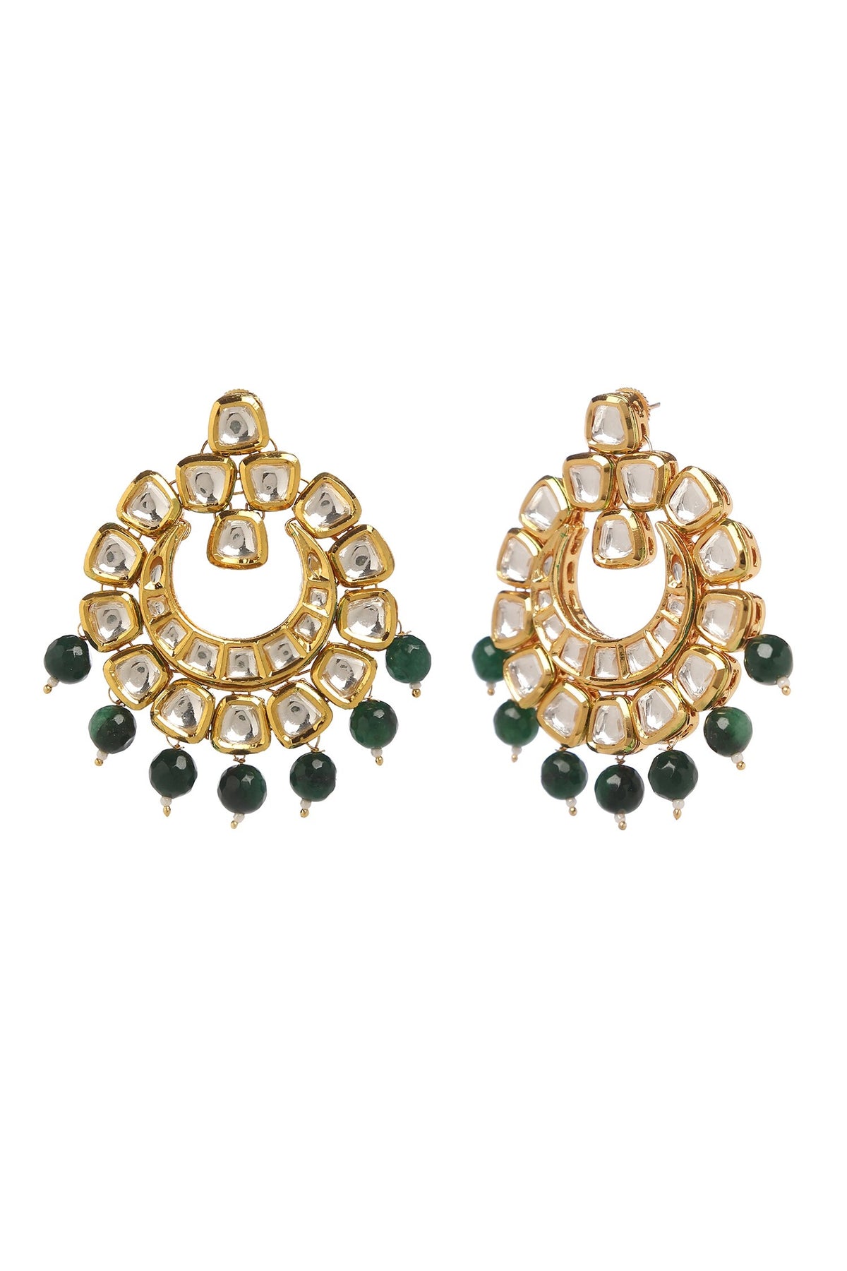 Kundan Embellished Chandbalis 