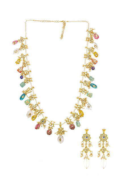 Multi Beaded Long Necklace 