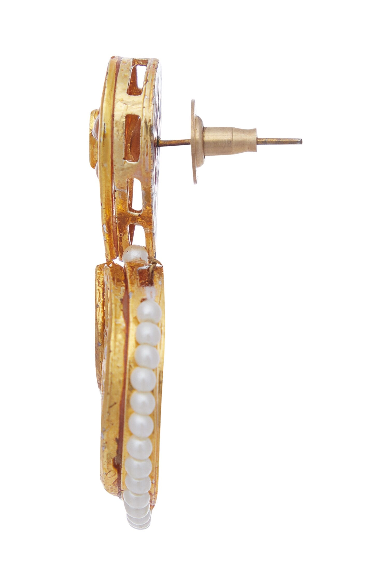 Kundan chandbali earrings 