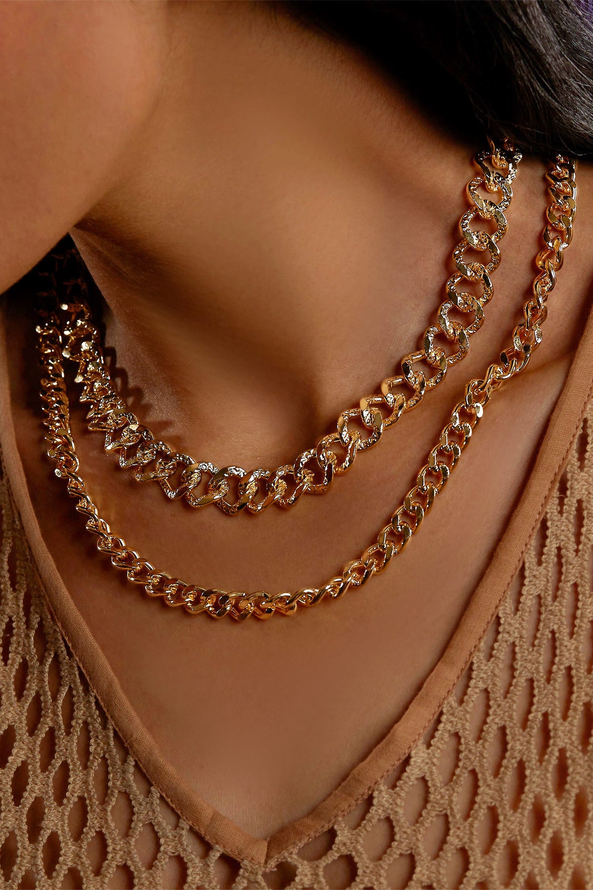 Handcrafted Unisex Chain Necklace Single Pc 
