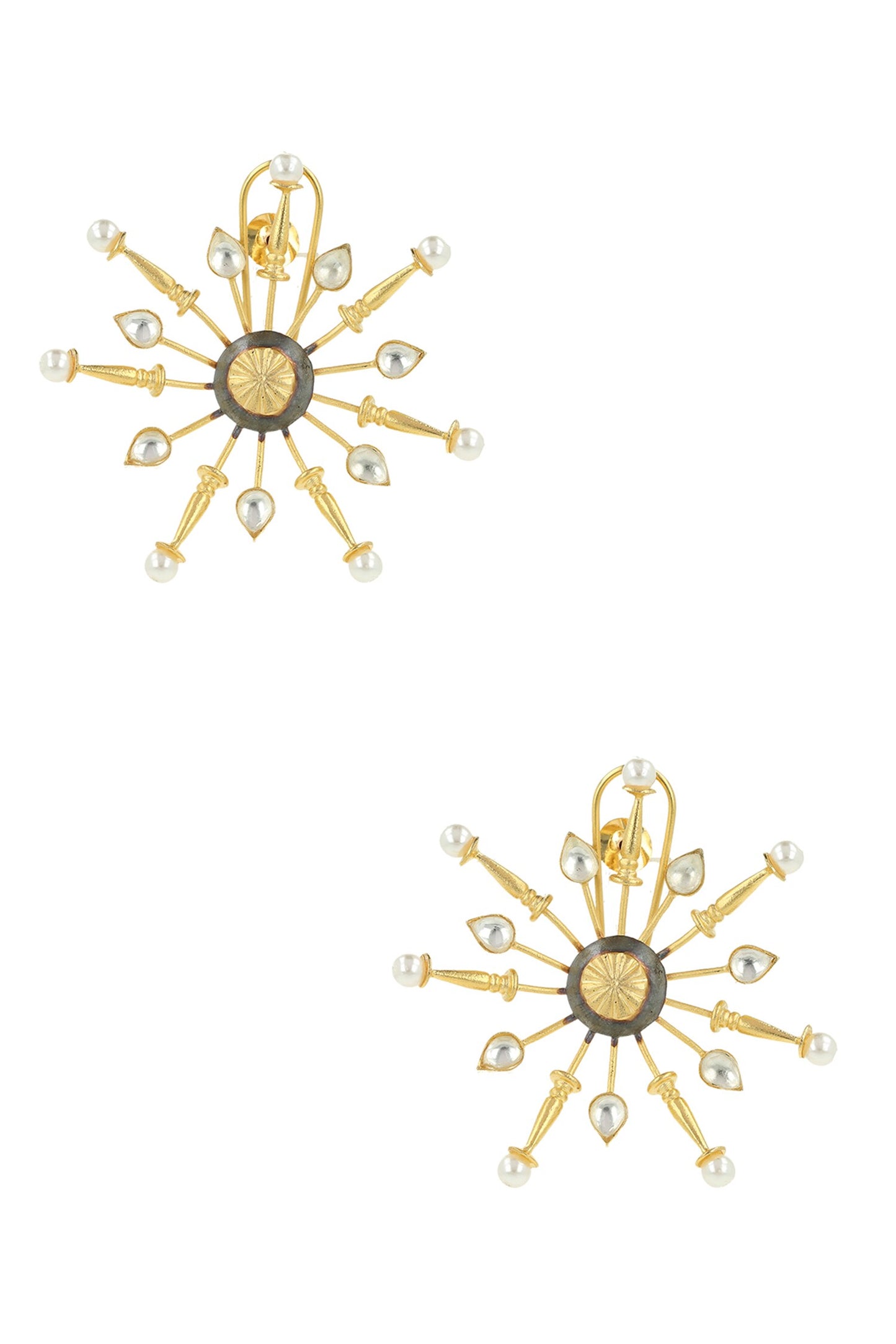 Ornamental Star Pattern Earrings 