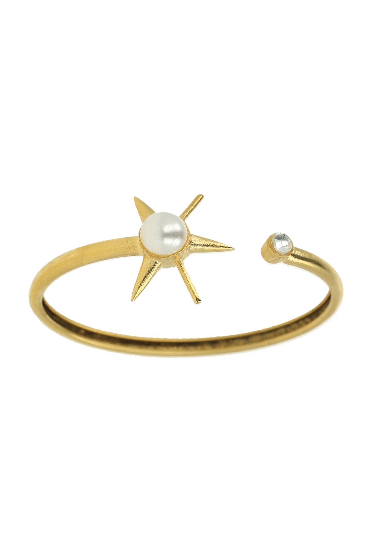 Star Embellished Open Bracelet 