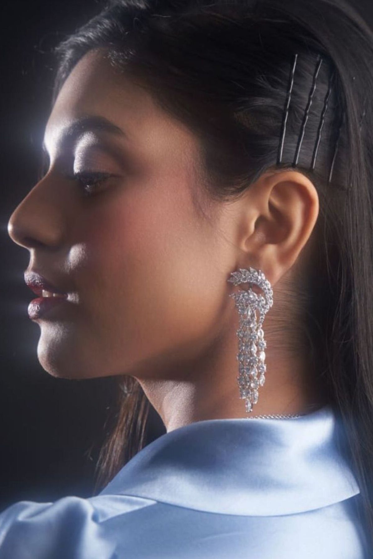 Freya Cubic Zirconia Embellished Earrings 