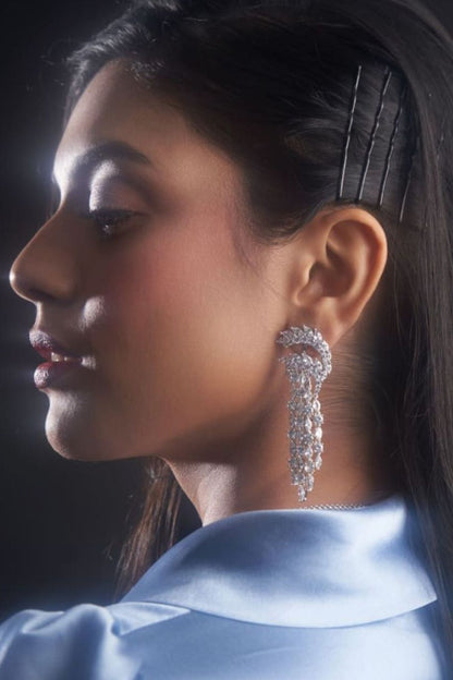 Freya Cubic Zirconia Embellished Earrings 