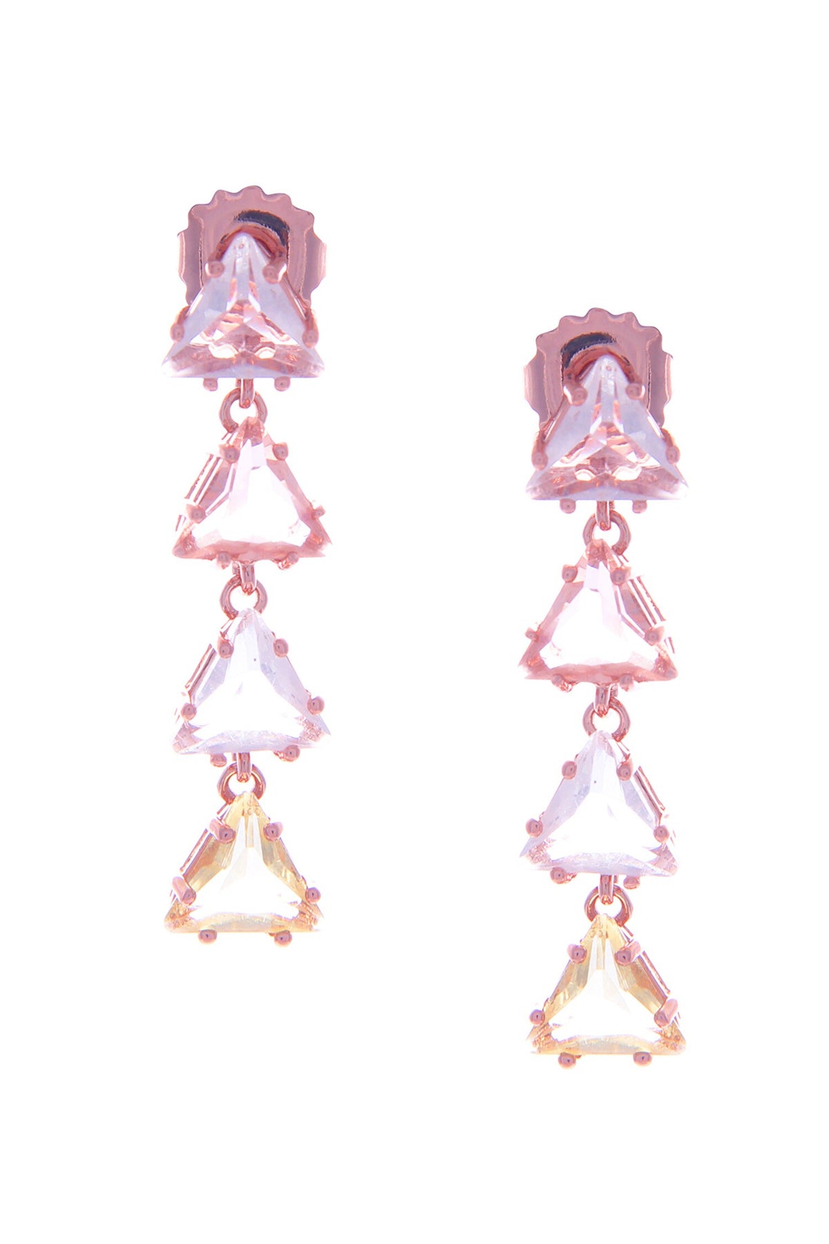 Triangle Mirror Design Earrings 